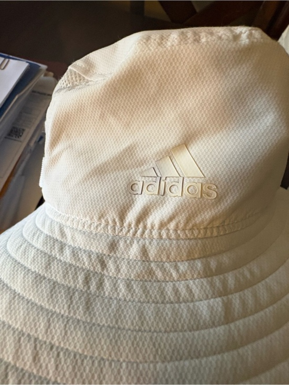adidas Off-White/Tan Performance Bucket Hat
